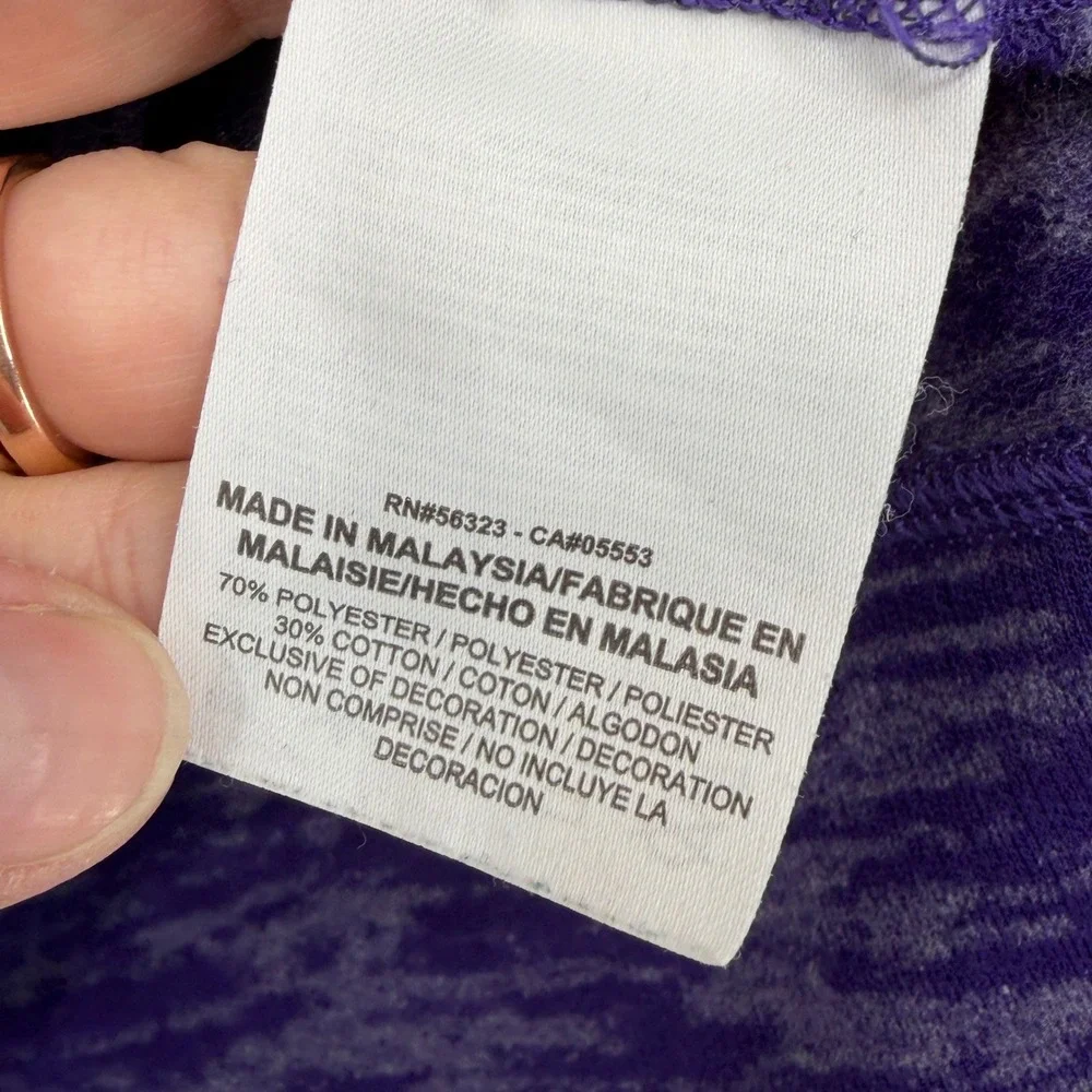 Nike NFL Minnesota Vikings Women Medium Purple Space Dye Long Sleeve‎ Top